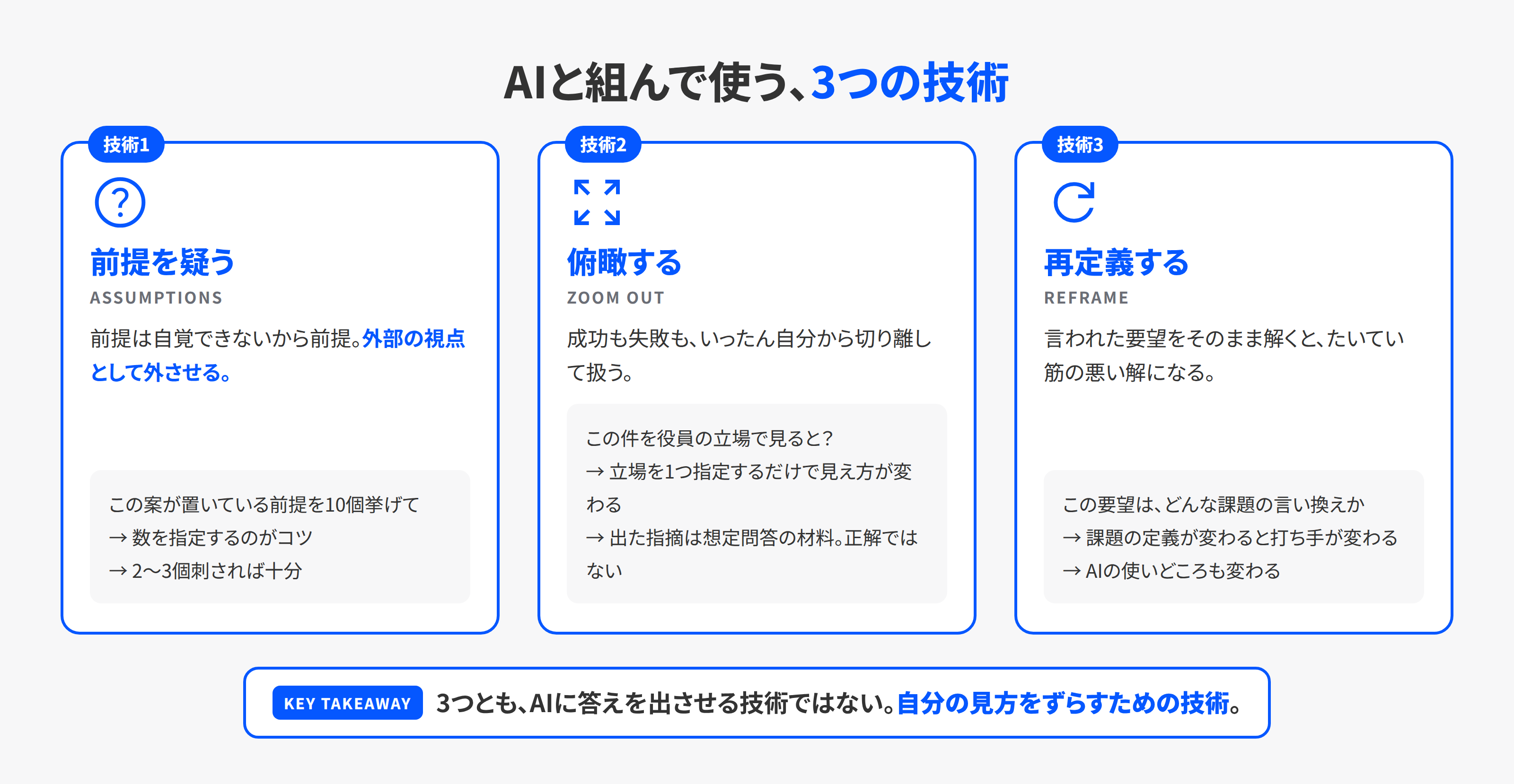 AIで鍛える3つの思考技術