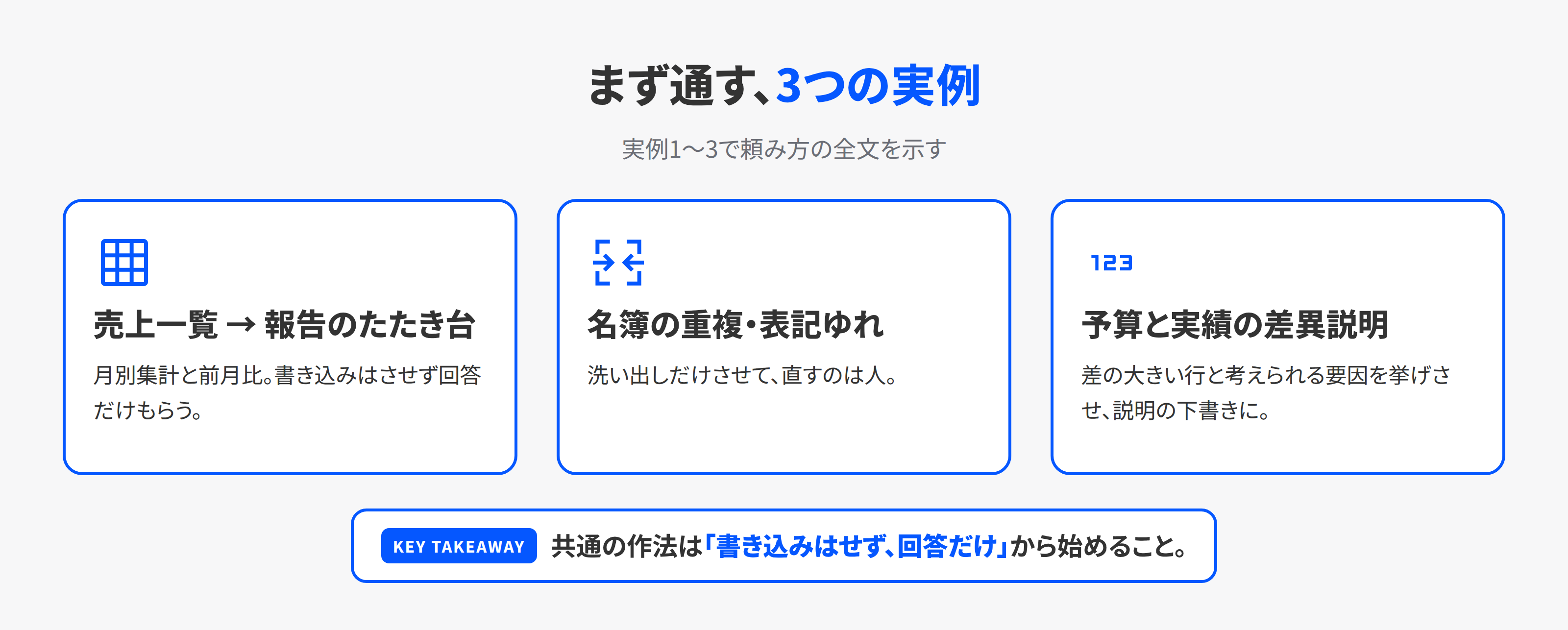 Copilot in Excelでまずやる3つの実例